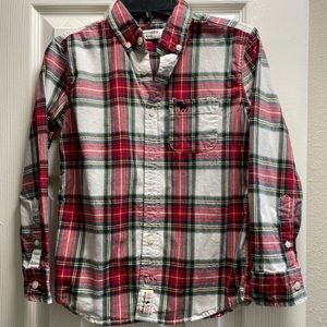 Plaid button down (A&F)
